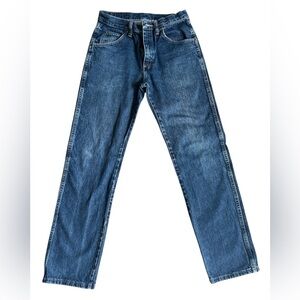 Wrangler High Rise Straight Blue Jeans